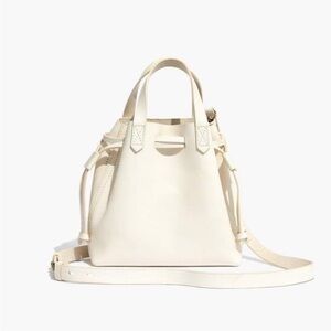 Madewell Elegant Cream leather Shoulder Bag NWT